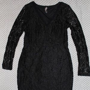 Lace Knee Length Dress